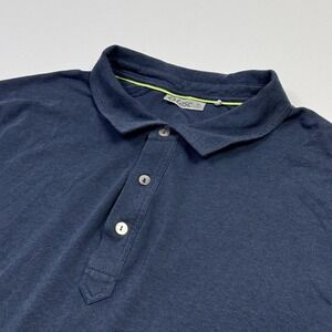 Tasc Performance Polo Shirt Mens XL Navy Bamboo Organic Cotton Stretch Golf
